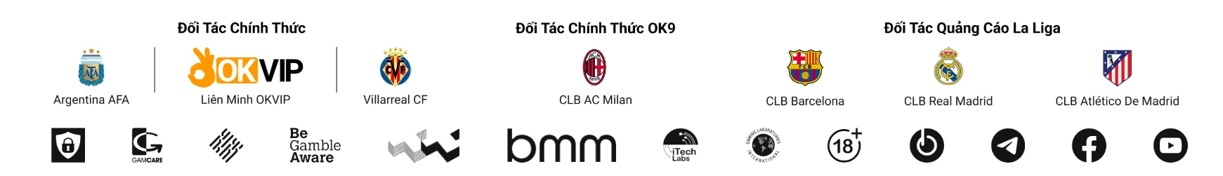 Đối tác quốc tế Nhà cái ok9